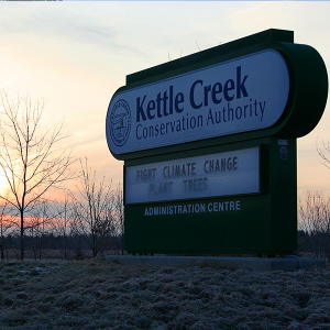 Kettle Creek Conservation Entrance Sign